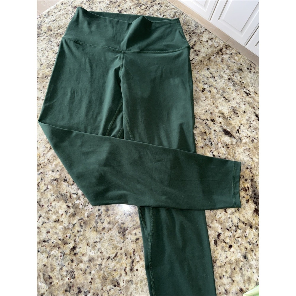 Colorfulkoala Leggings Womens L Green Ankle Pull On High Waist Activewear 5540